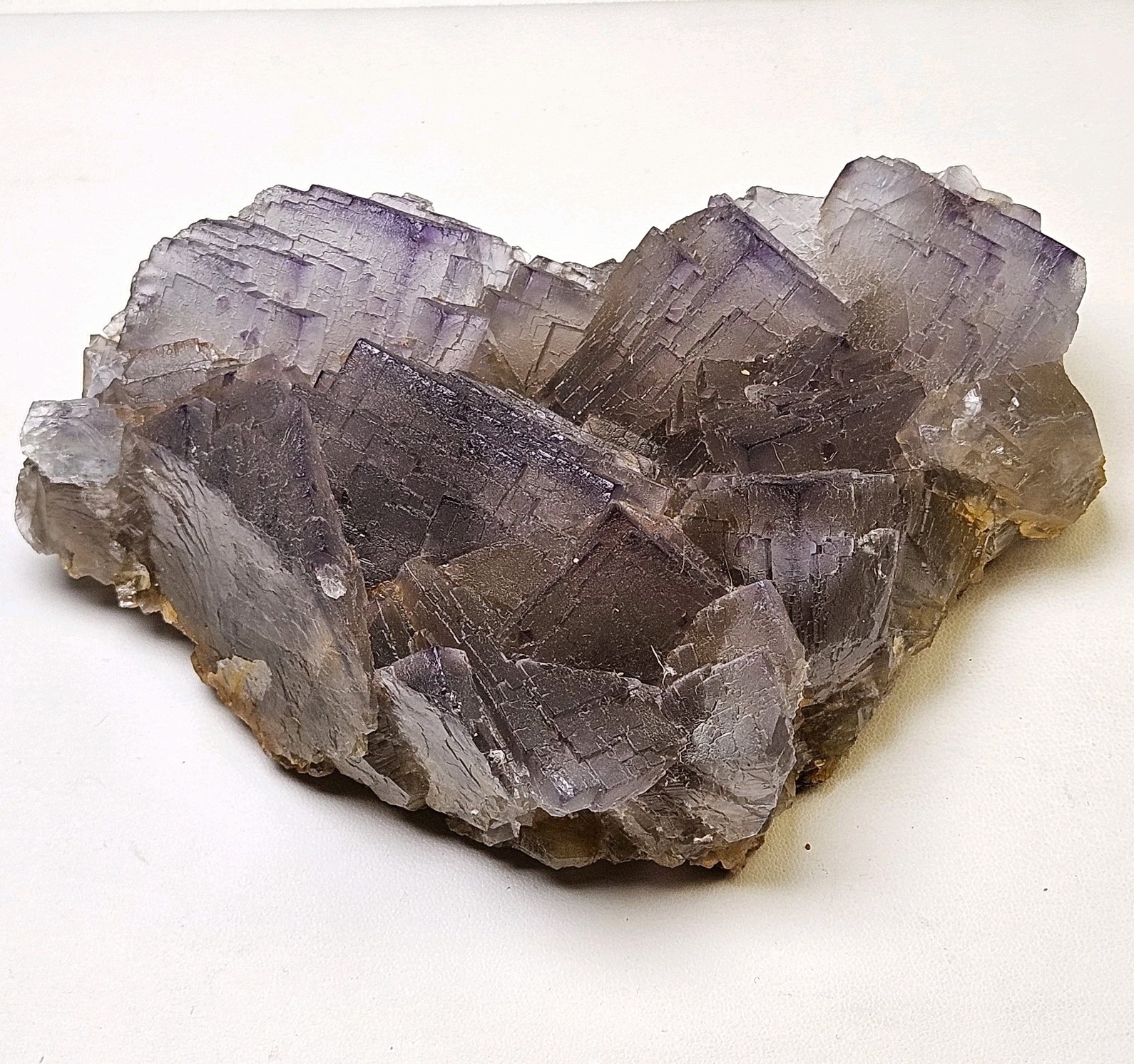 Huge Natural Purpleish Blue Cubic Fluorite Specimen 815G Phantoms U.S Seller