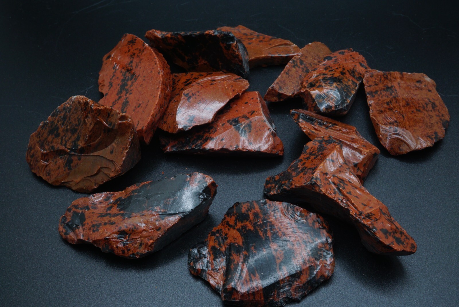 Mahogany Obsidian 1/4 Lb Natural Brown Black Crystal Chunks Volcanic Glass