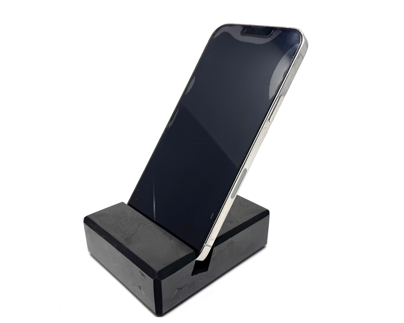 Shungite Cellphone Holder – EMF Protection Phone Holder, Polished Shungite Stone