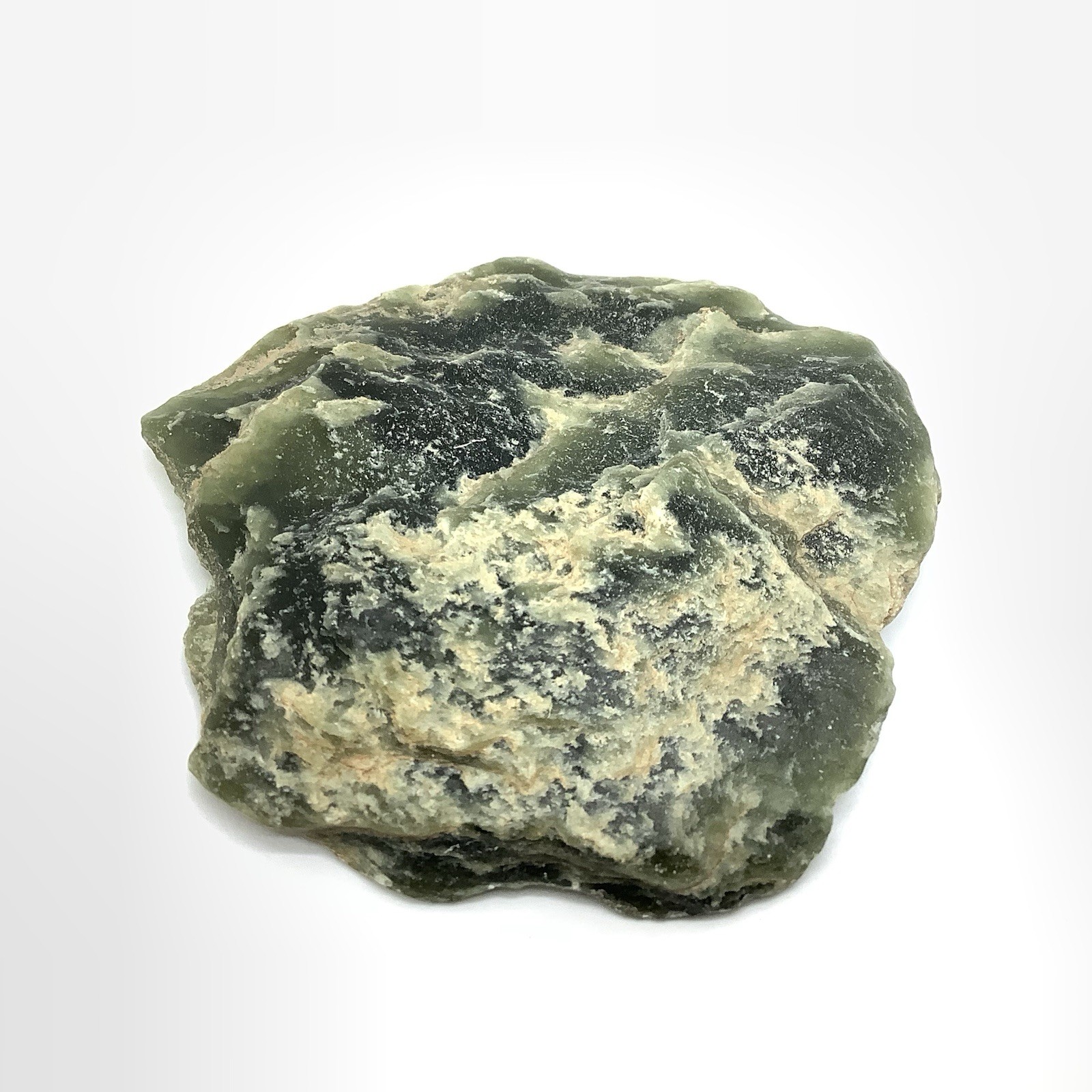 Wyoming Jade Pebble Green Nephrite Jade Slick Ventifact Desert Stone Specimen 48