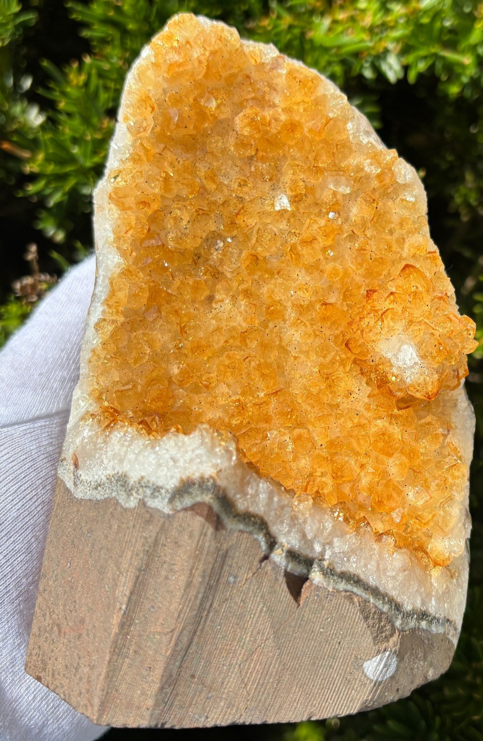 USA SALE 5.3LB LOT 3 CITRINE FREE STANDING SPECIMEN TREATED AMETHYST GOLD GOLDEN