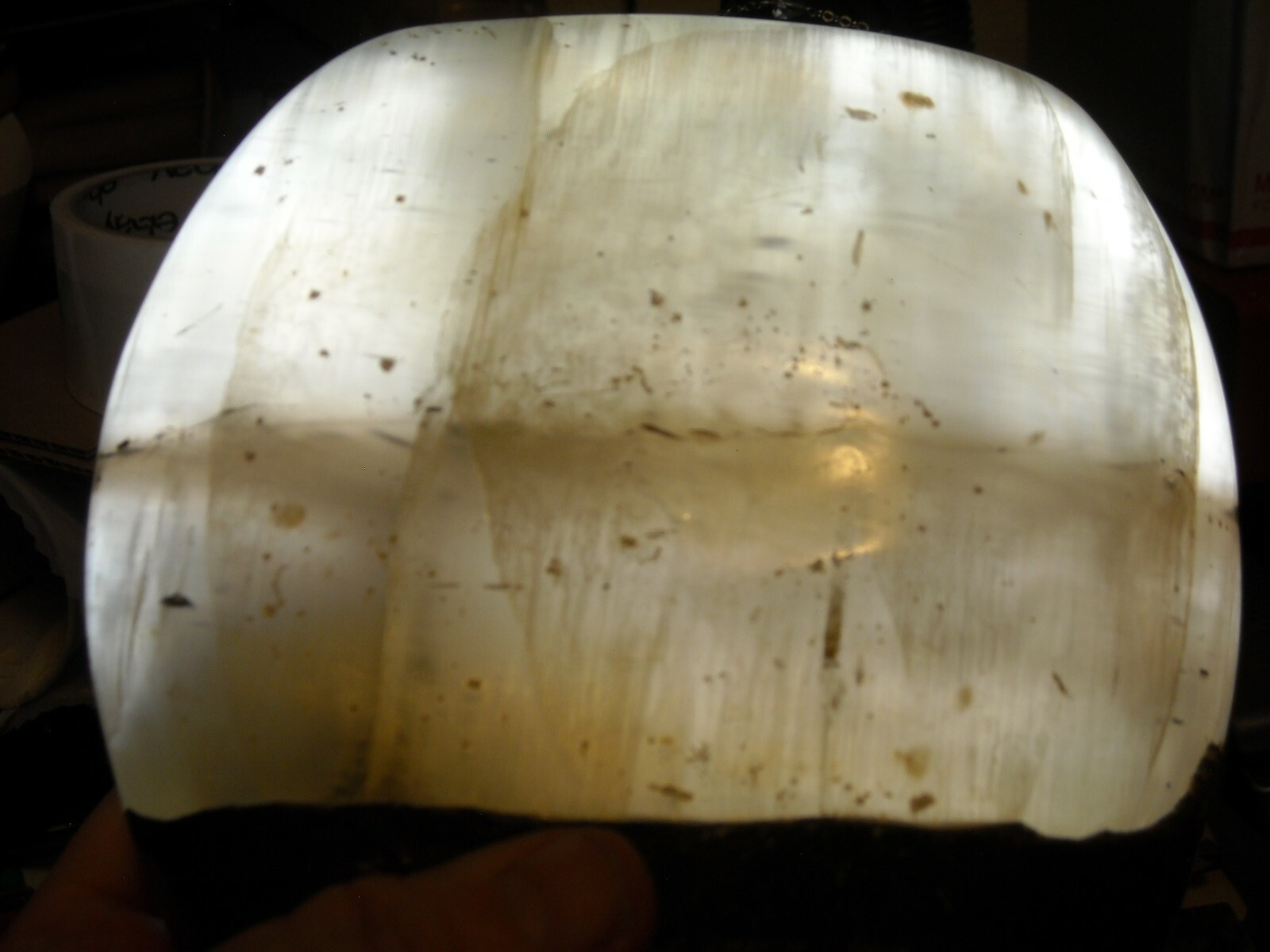Large heavy display specimen piece gemstone 3 lb 15.8oz 6 W X 5.25 tall X 2″deep