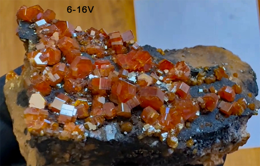 Vanadinite Sparkling Crystals Specimen Nice 104g – US Seller! – See Video!