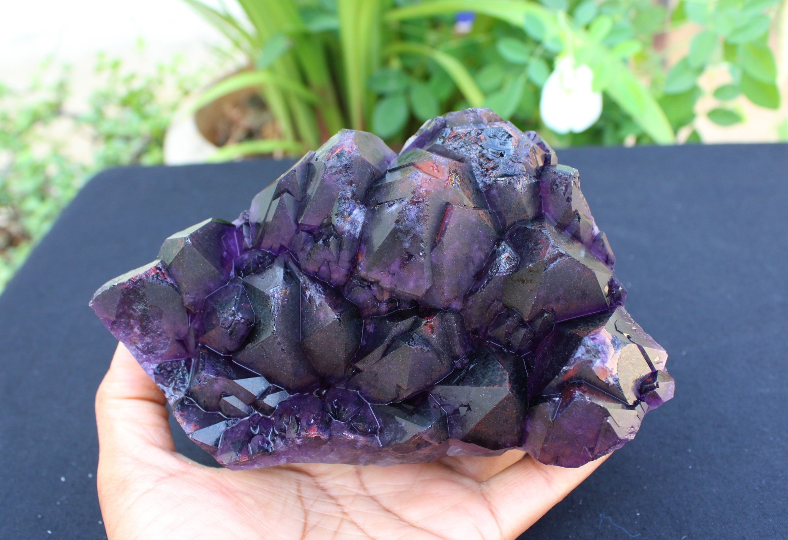 AMYTHST ON MATRIX MINERALS SPECIMEN INDIA