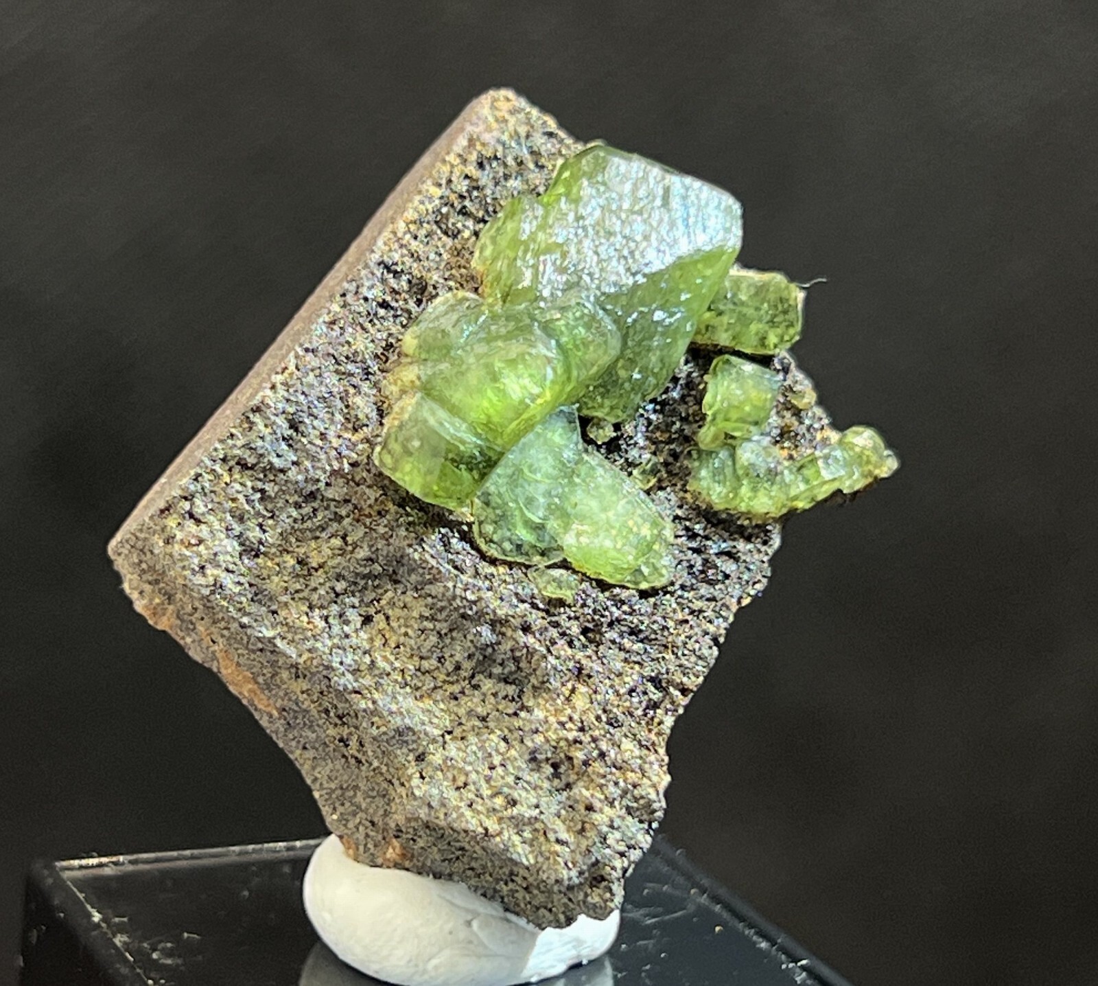 40mm Gemmy Ludlamite on matrix, Natural Mineral Specimen