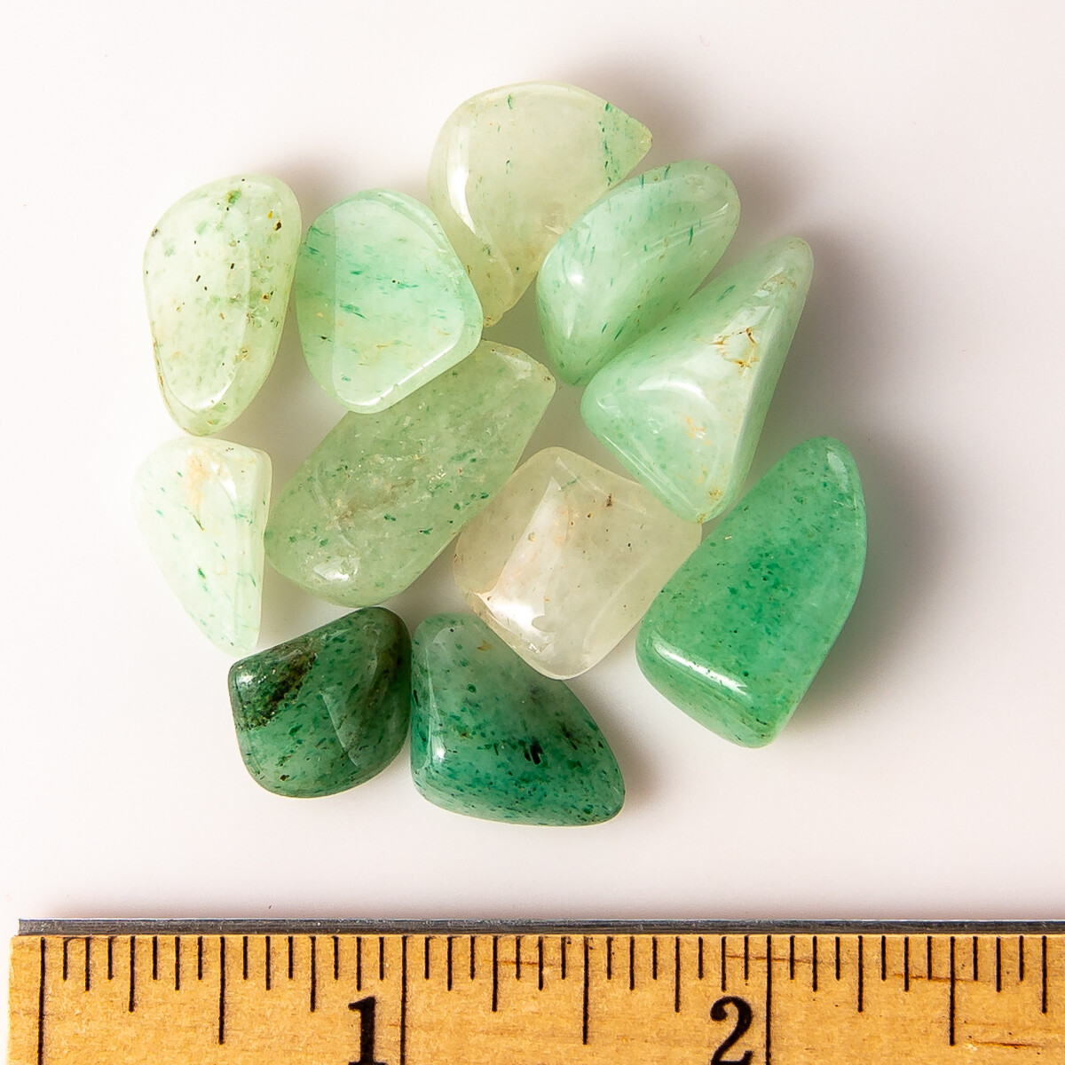 25g Tumbled Green Aventurine Gemstone Crystals 8-15 Stones Gem Rock Specimens