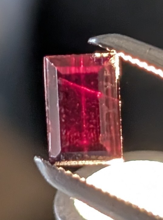 Faceted Rutile 0.49ct Baguette