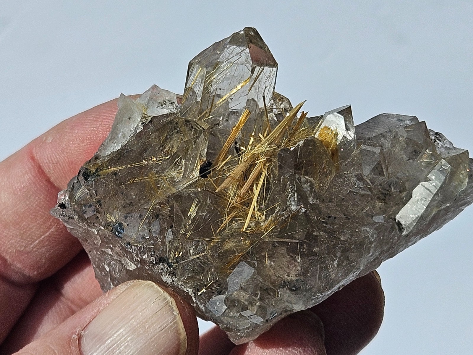 94g Rutilated Rutile Quartz from Novo Horizonte, Bahia, Brazil