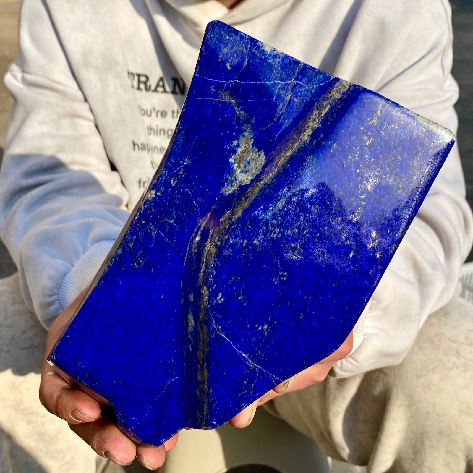 7.3LB Natural Stone Lapis Lazuli Freeform Polished Crystal Mineral Specimen