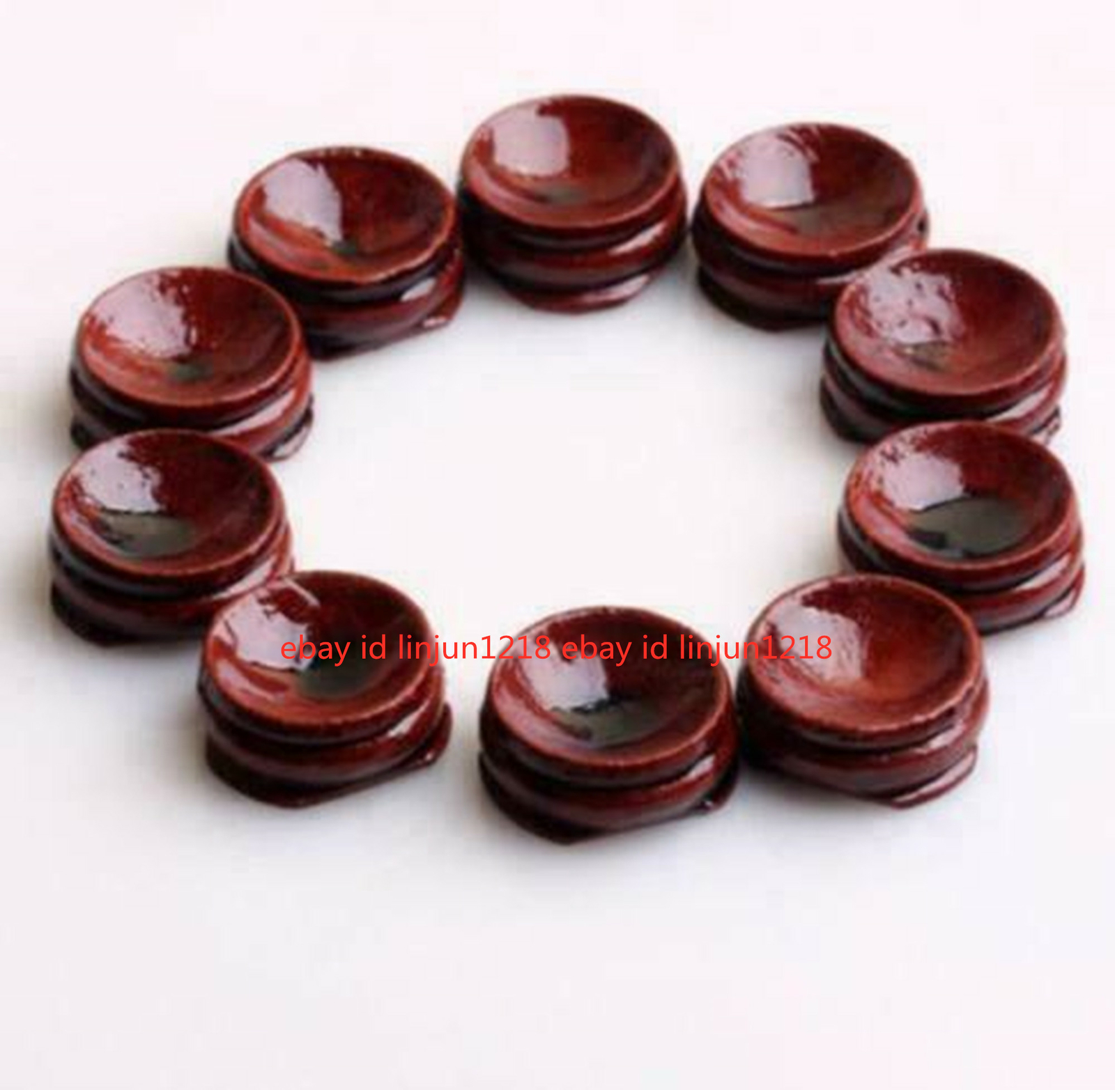 Wood Display Stand For 20-60MM Crystal Ball Sphere Globe Stone Holder