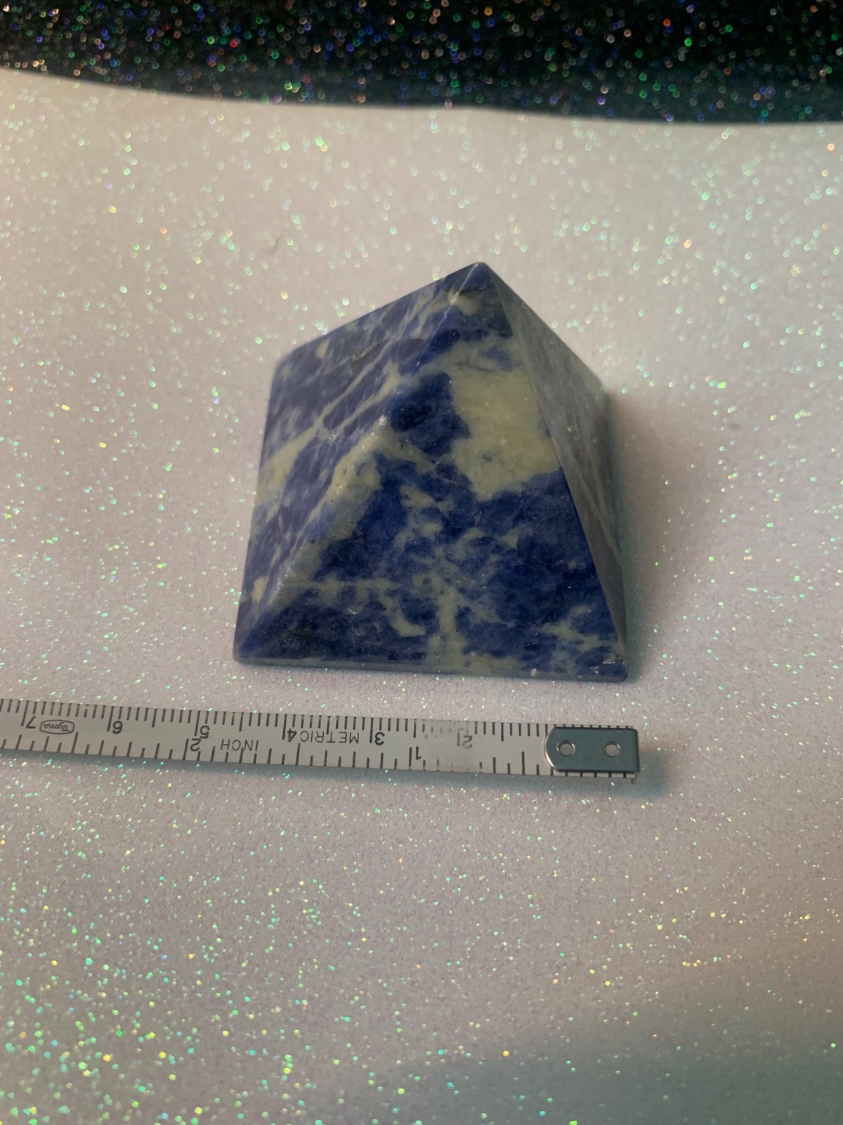 Sodalite Pyramid BEAUTIFUL BLIE AND WHITE