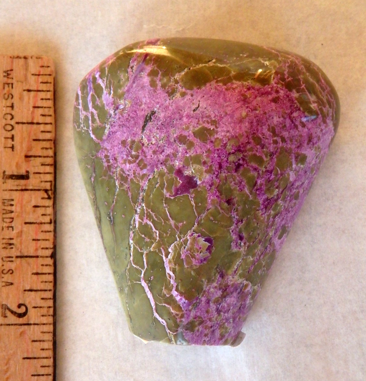 Crystal 💜 Stichtite free form 61.9 grams Polished & Vibrant