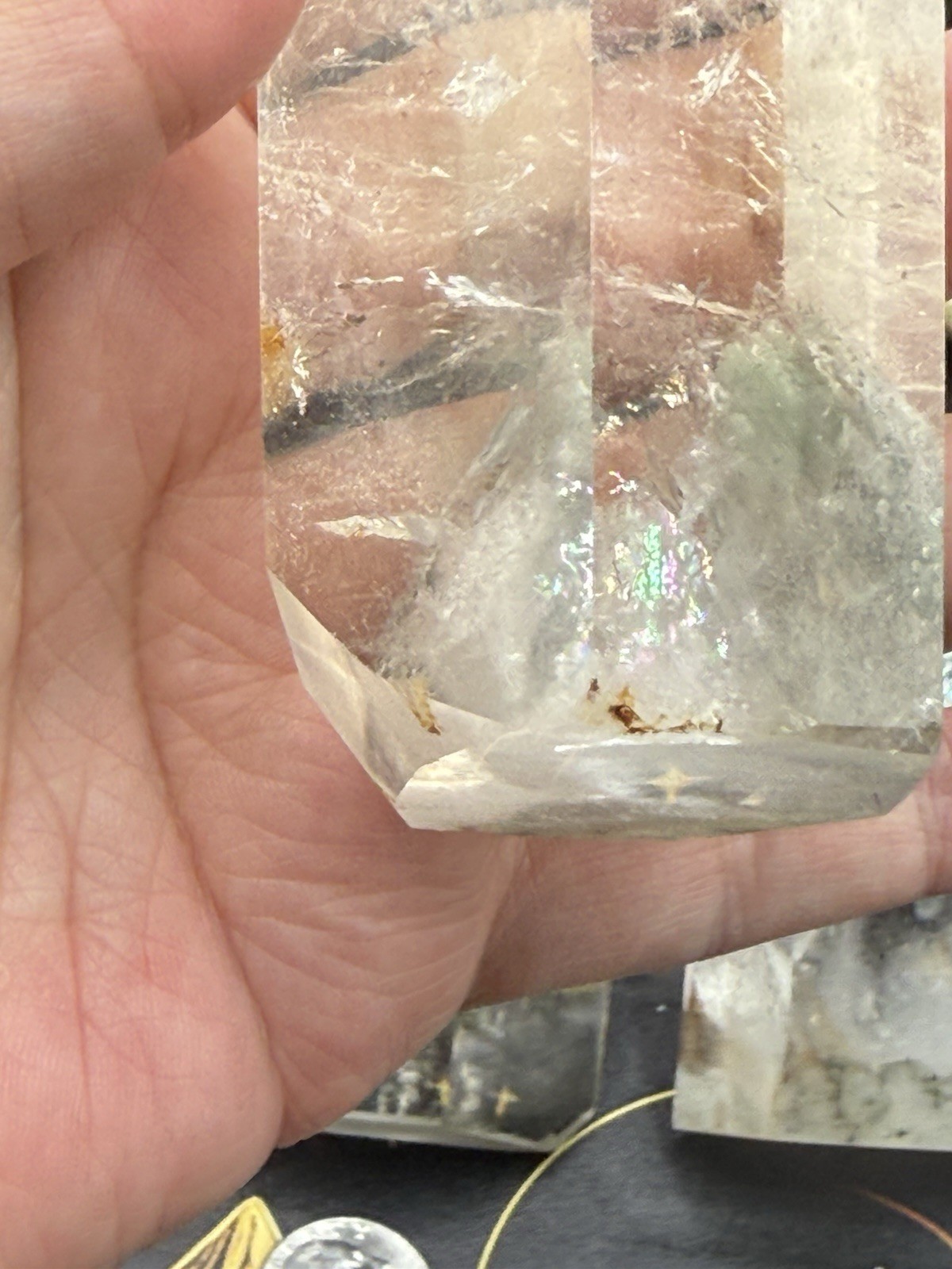 Natural Garden Quartz Lodolite Chunky Tower Freeforms Free ship & Gift