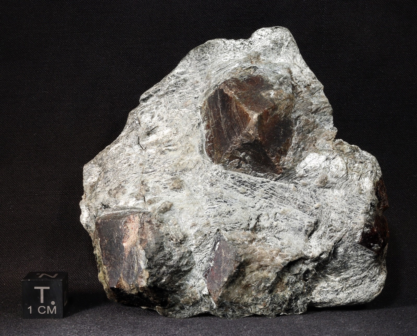 Large Almandine Garnet Crystals in Mica Schist from Tyrol, Austria