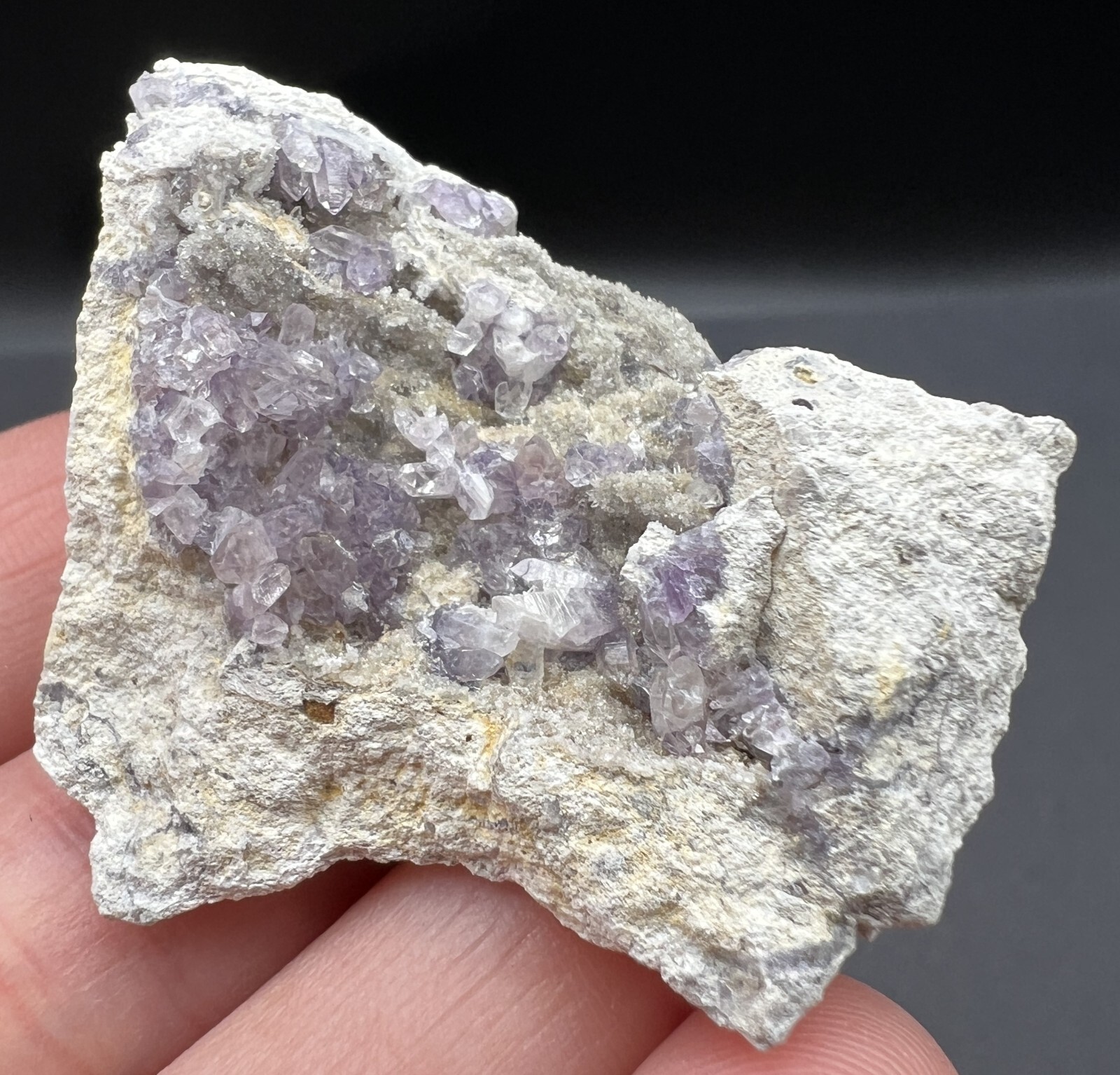 Lovely Amethyst Crystals with Quartz, Shamrock Mine, Churchill Co., Nevada