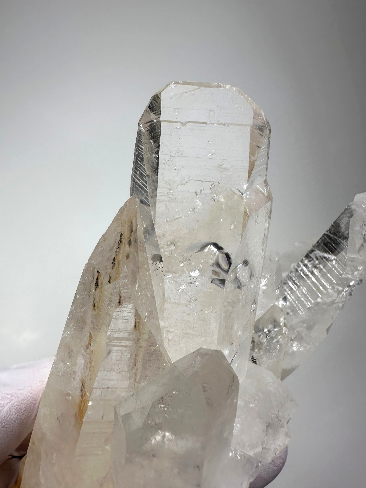 Exquisite___Large Colombian Lemurian Quartz Crystal Cluster Colombia