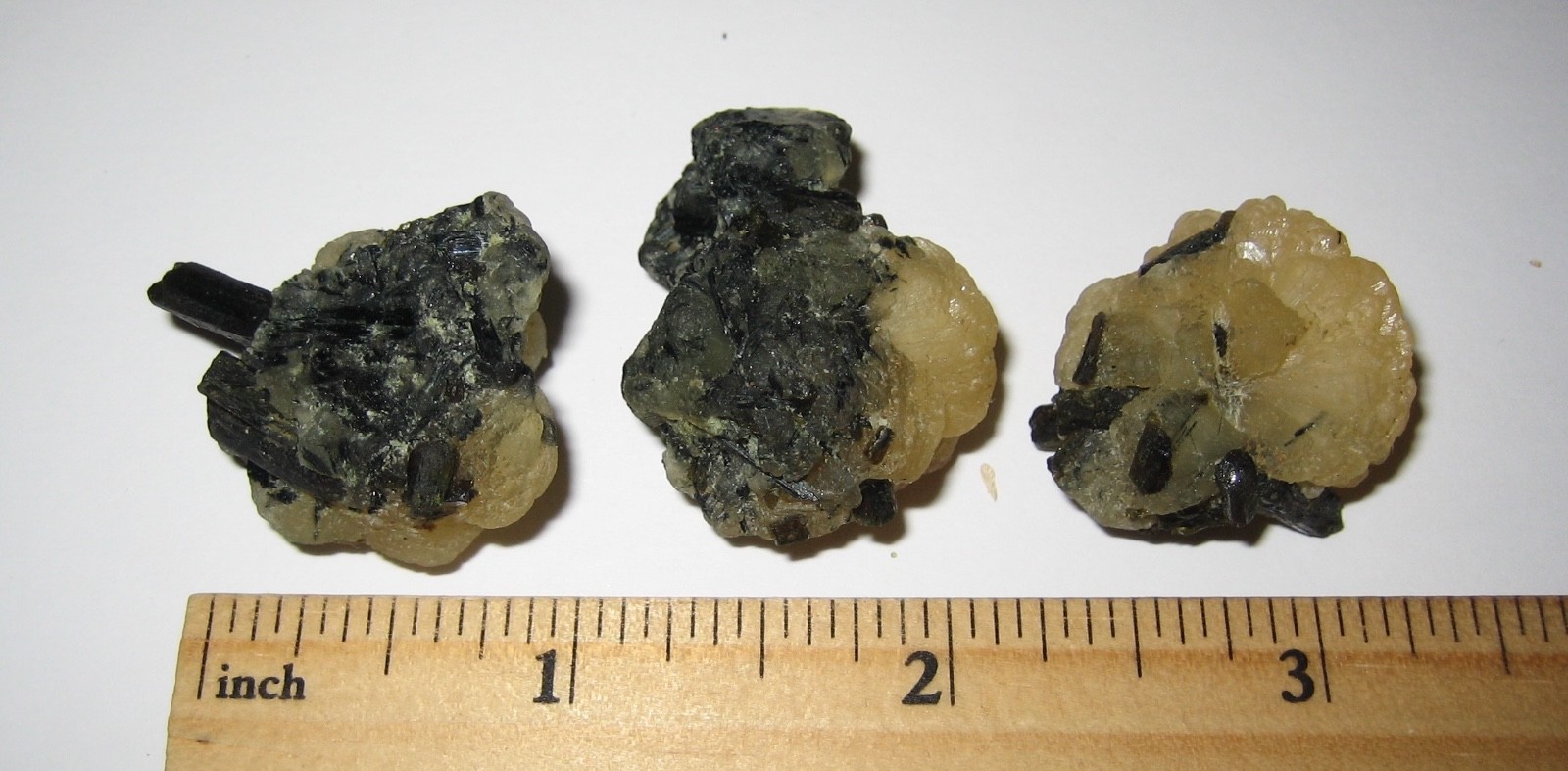 3 SMALL RARE NATURAL 1″-1.2″ YELLOW STILBITE & EPIDOTE CRYSTAL CLUSTERS ~ 36g *1