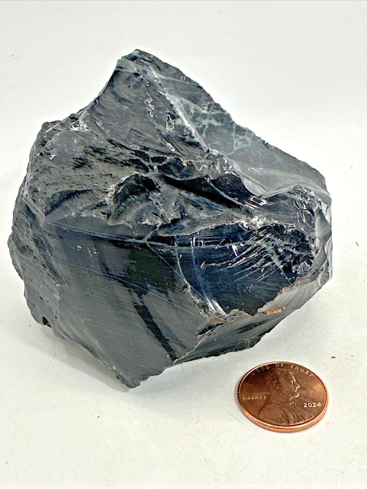 Beautiful Spider Web Obsidian Specimen 320 Grams