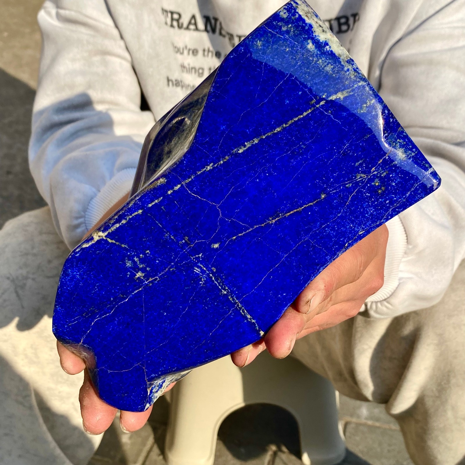 7.3LB Natural Stone Lapis Lazuli Freeform Polished Crystal Mineral Specimen