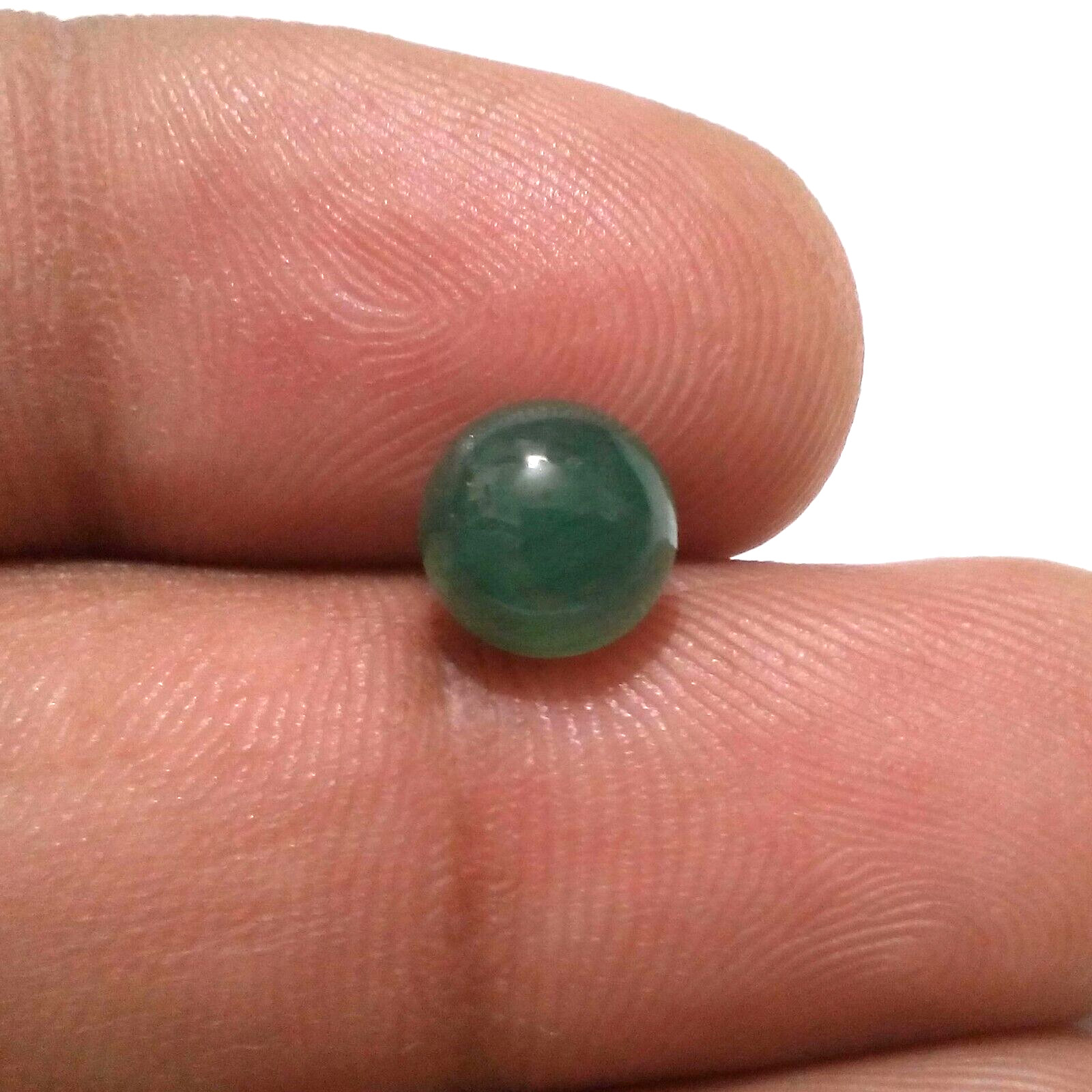 Single Piece Fabulous Top Zambian Emerald Cabochon Round 2.20 Crt Loose Gemstone