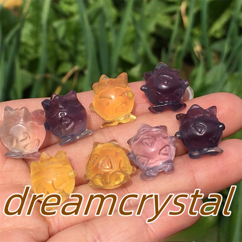 50pcs Wholesale Natural Quartz Crystal Carved Mini Fluorite Skull Reiki Healing