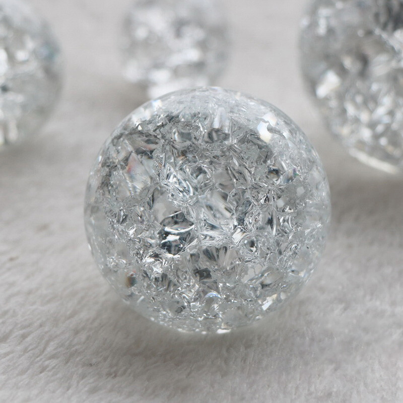 Crystal Ice Crack Ball Quartz Glass Marbles Glass Sphere Living Room Home Decor