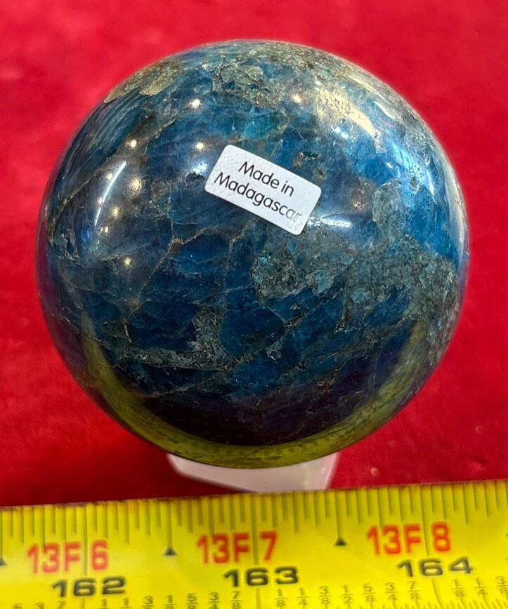 2 1/2” Blue Apatite Sphere 340 Grams