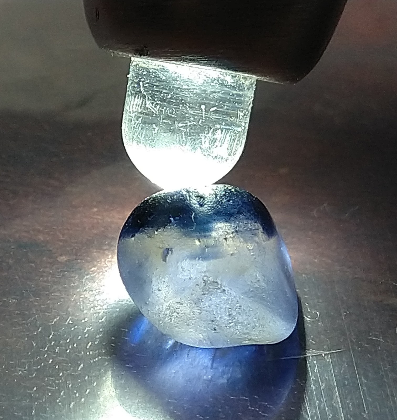 Natural Bi-Colour Sapphire 2.50ct Rough Stone Sri-Lanka.