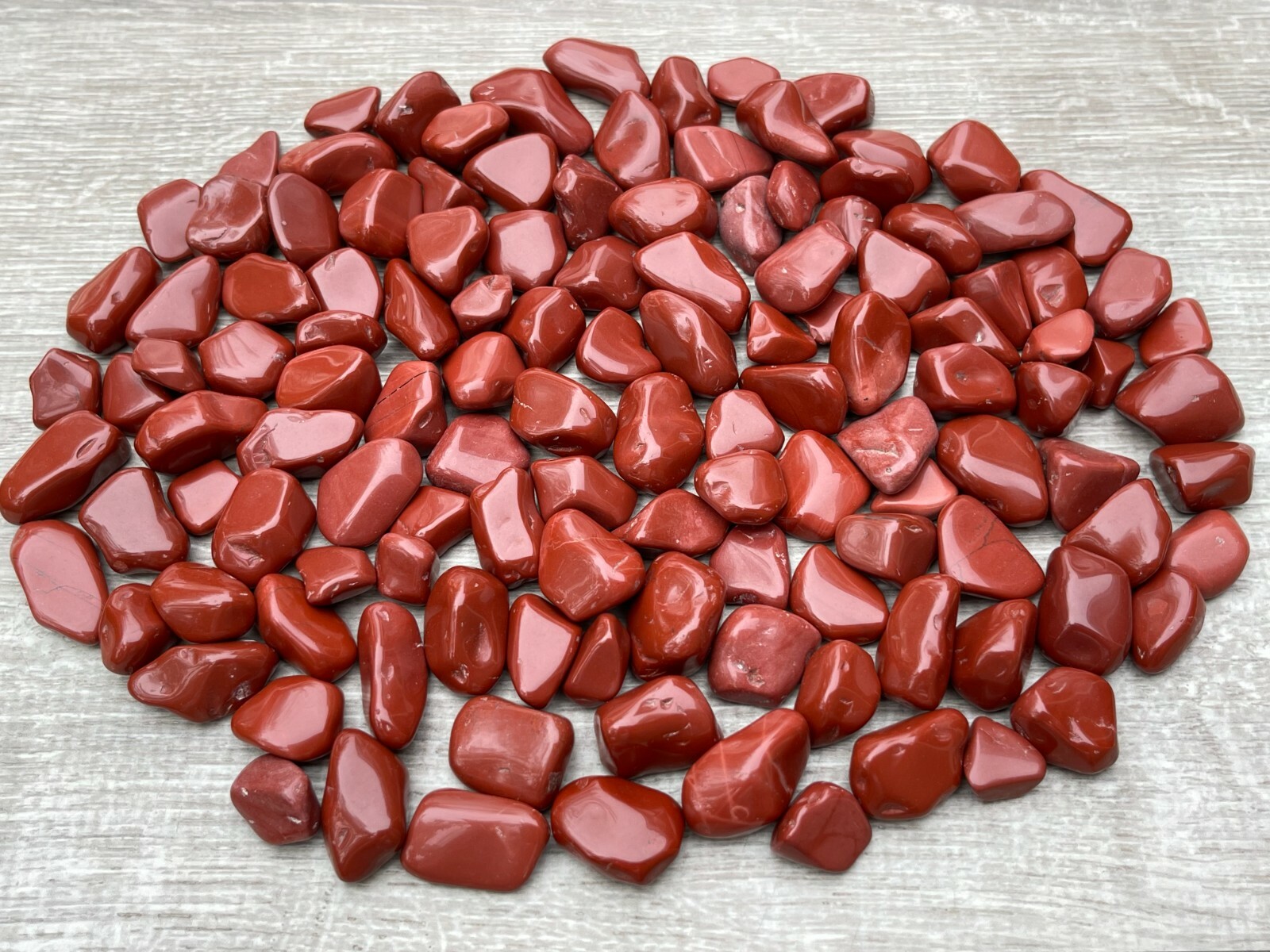 Red Jasper Tumbled Stones, 0.5″-1″ S to M Size Tumbled Red Jasper, Pick A Weight