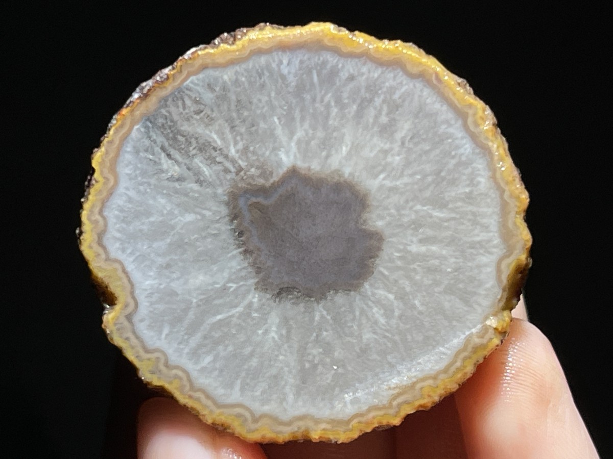 Natural 15 half Rough Chinese Agate crystal geode Achat Nodule Hebei 535g AA5