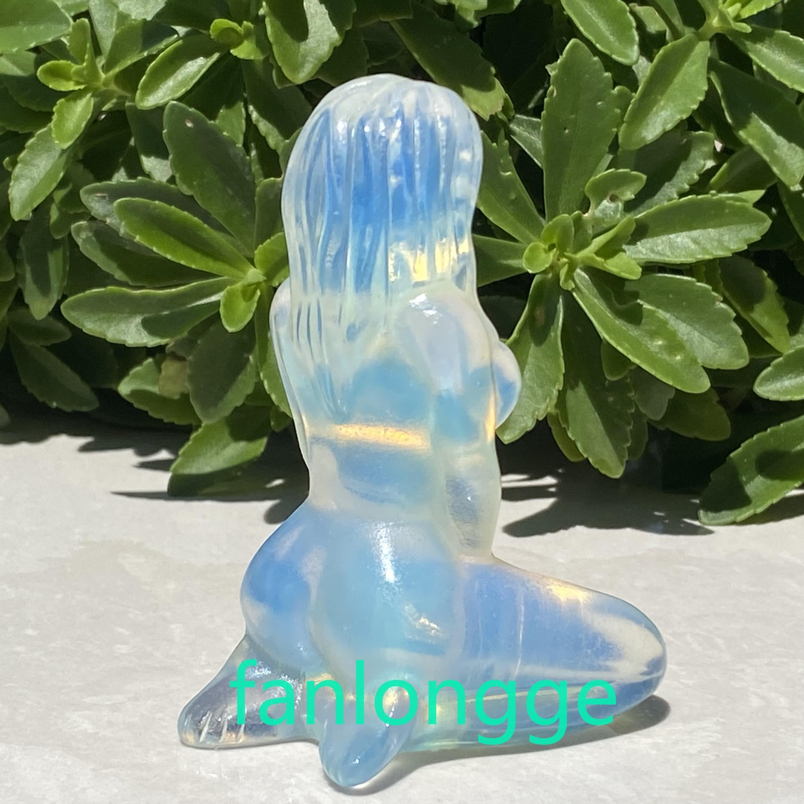 3″ Opalite Women Naked Quartz Crystal Skull Carved Goddess Reiki 1pc
