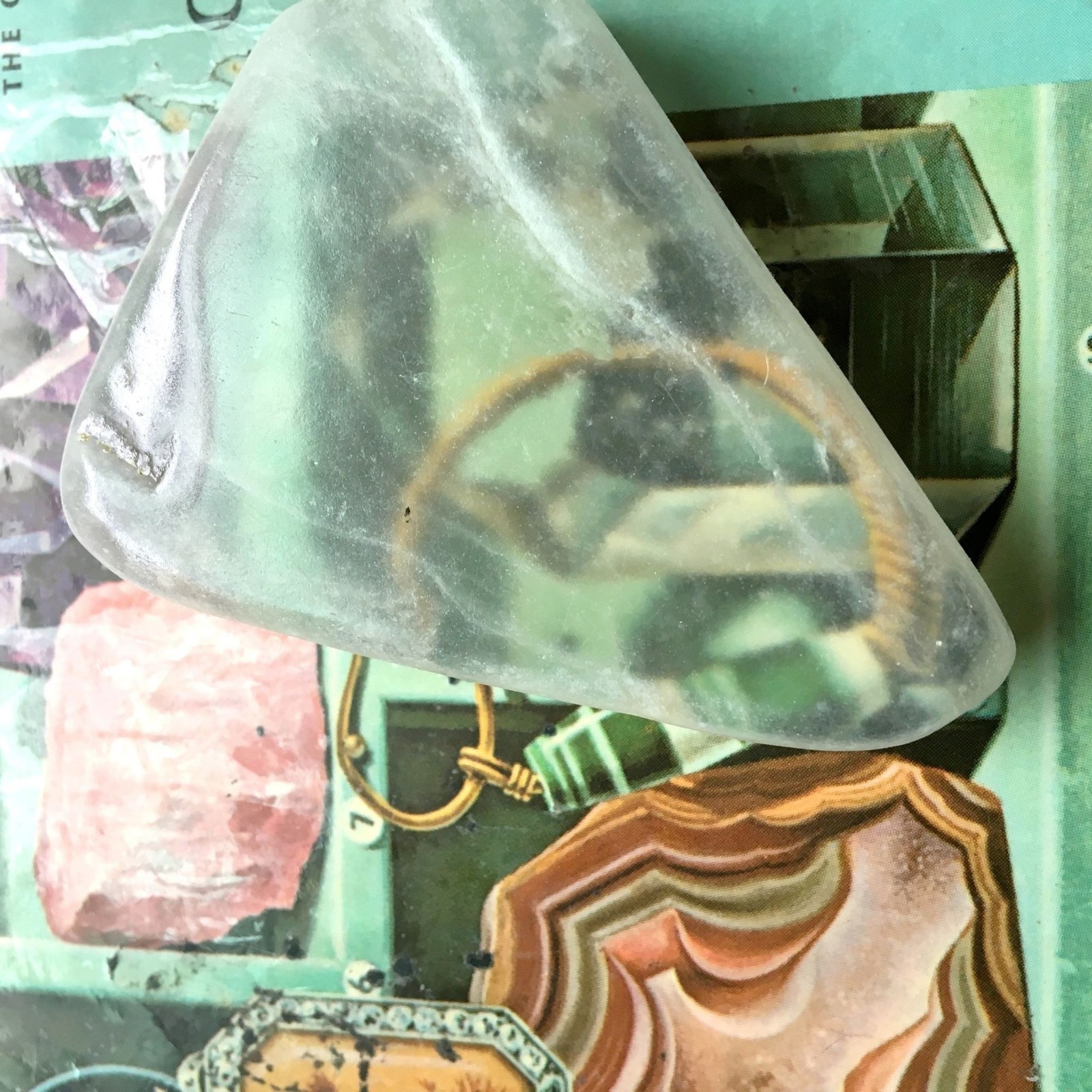 Ulexite Grid Crystal Third Eye Vision TV Stone