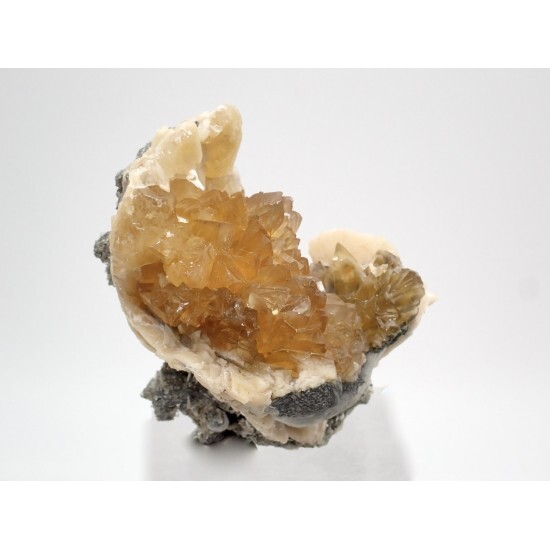 KB: BRIGHT! FL. YELLOW/WHITE SW/LW/PHOS CALCITE CRYSTALS RUCK’S PIT, FLORIDA