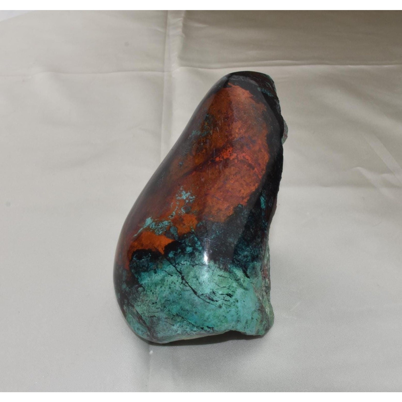 Sonora Sunset Standup Polished Free Form Rock | Mineral Specimens, Orange Teal
