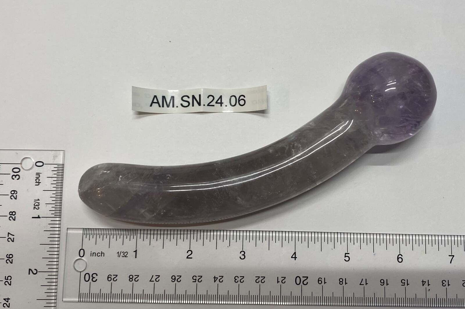 Natural and Genuine Amethyst Quartz Massage Wand Pelvic Floor Yoni Wand GIFTBOX