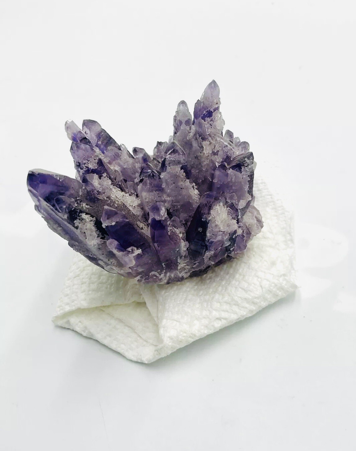 Beautiful Chunk Of Amethyst 3in Tall 3 1/2 Or So Long!! S1