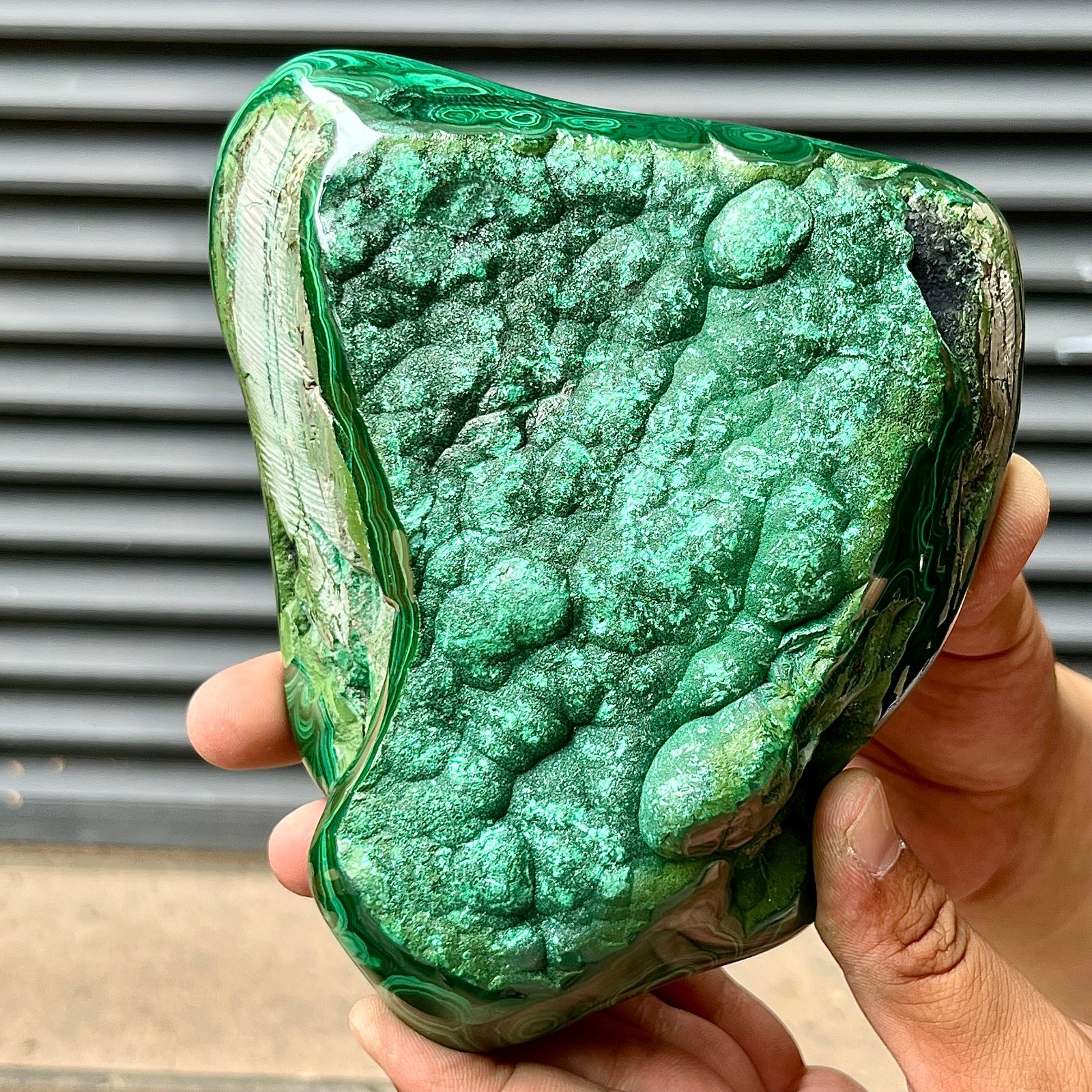 Malachite Polished Stone Natural Green Crystal Gemstone Reiki Chakra 4 lb