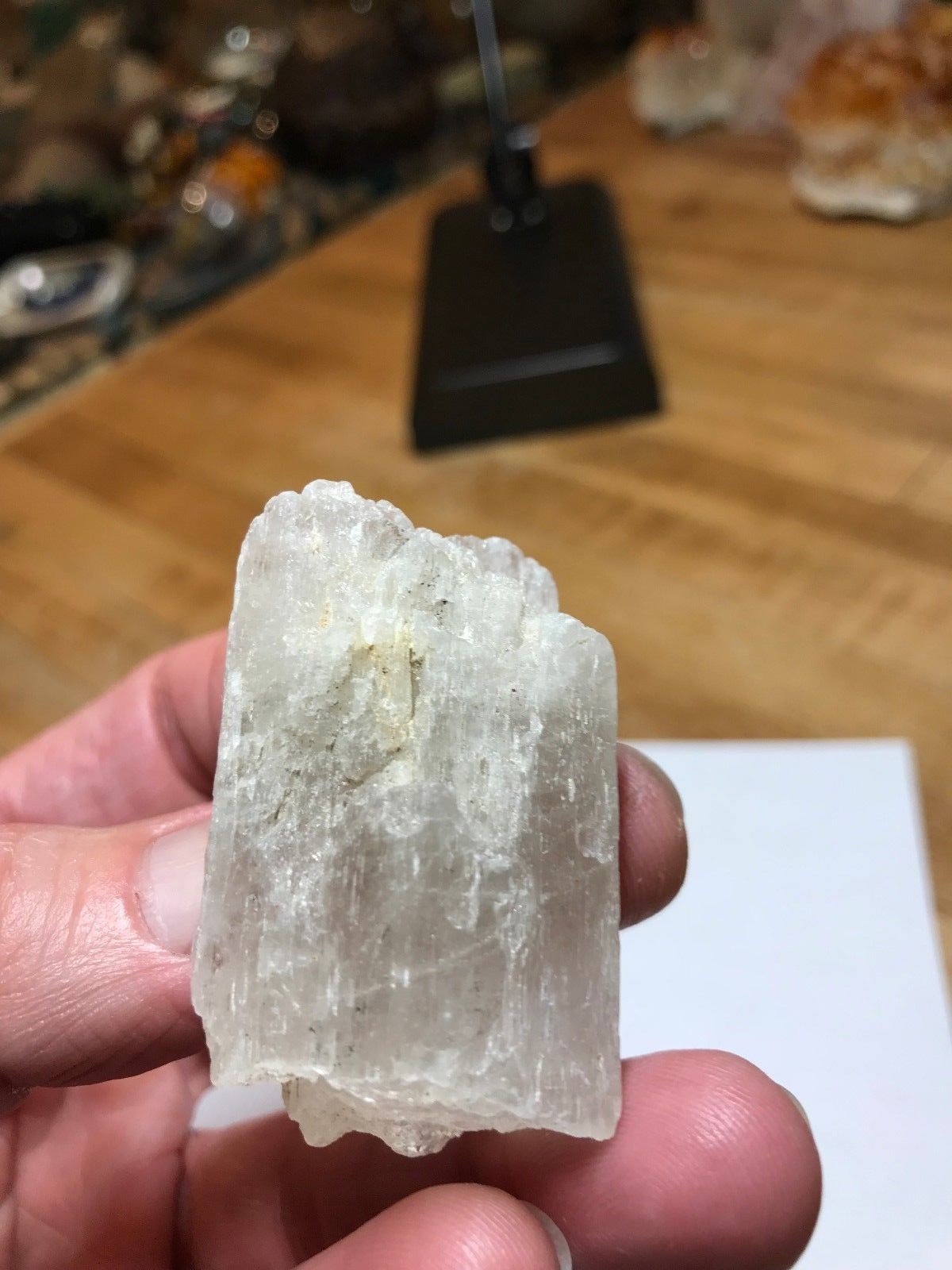 Rare Kunzite Crystal Mineral Gemstone Opaque B Grade Piece Specimen 002