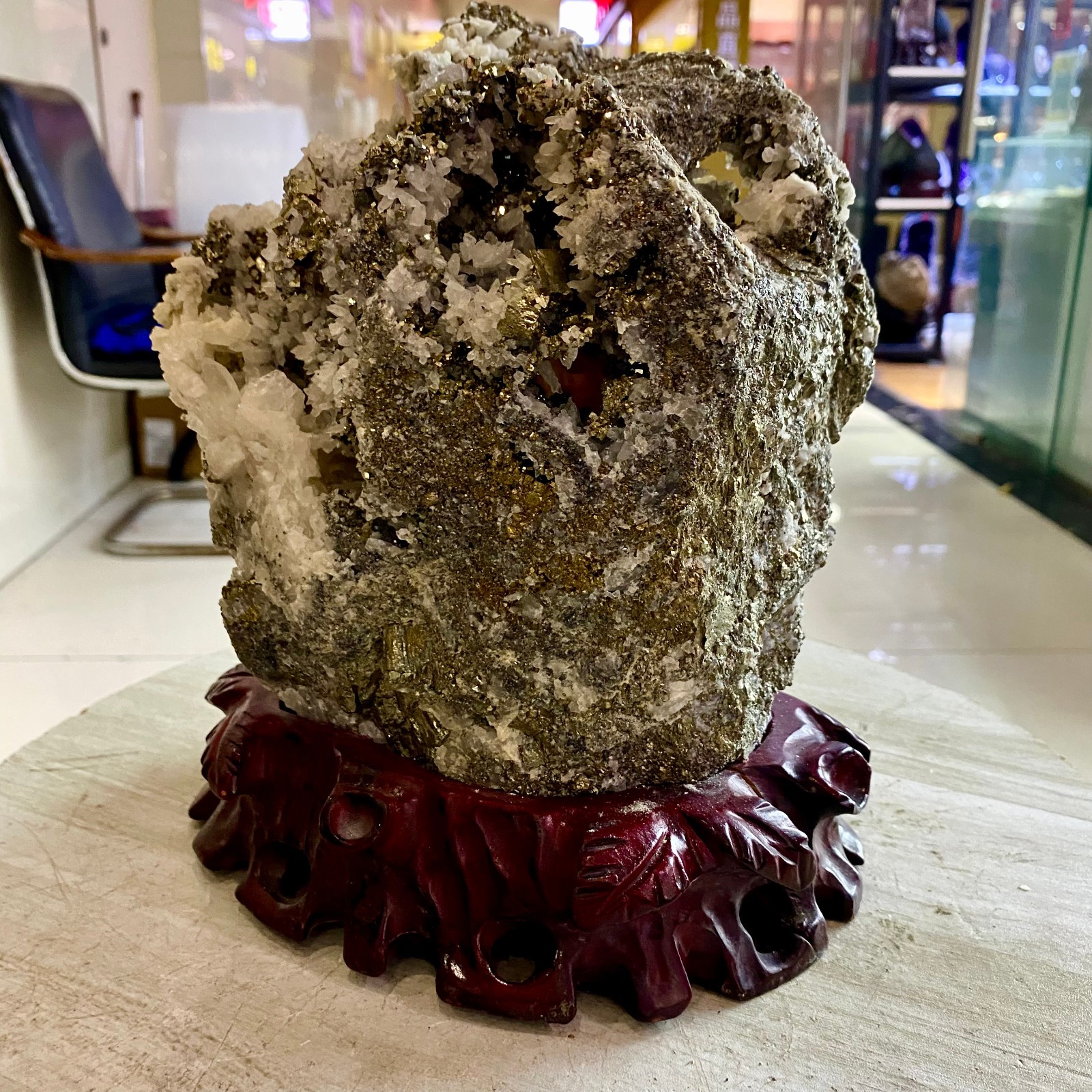 19.64LB Top natural chalcopyrite crystal mineral specimens