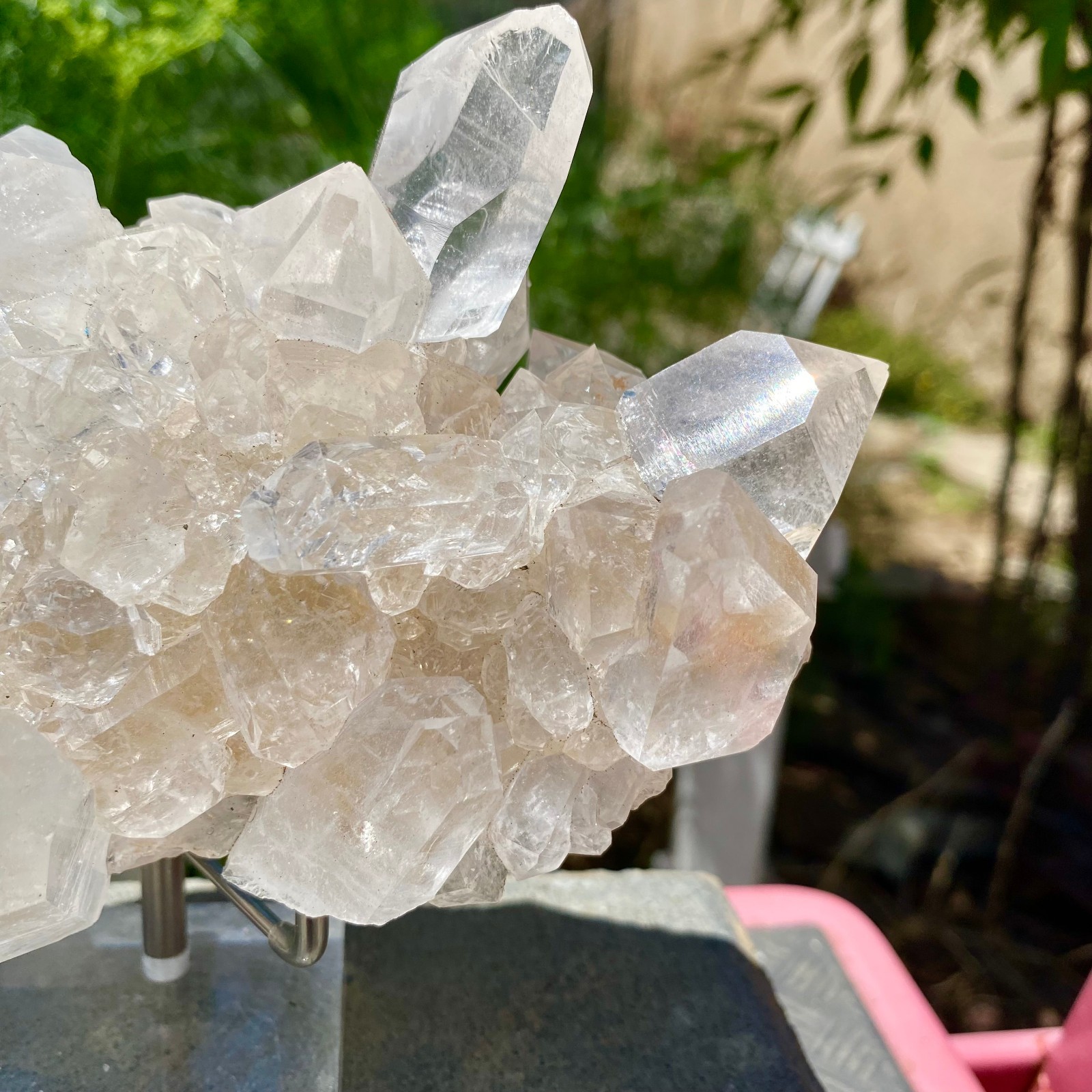 1.17LB Natural white Crystal Himalayan quartz cluster /mineralsls