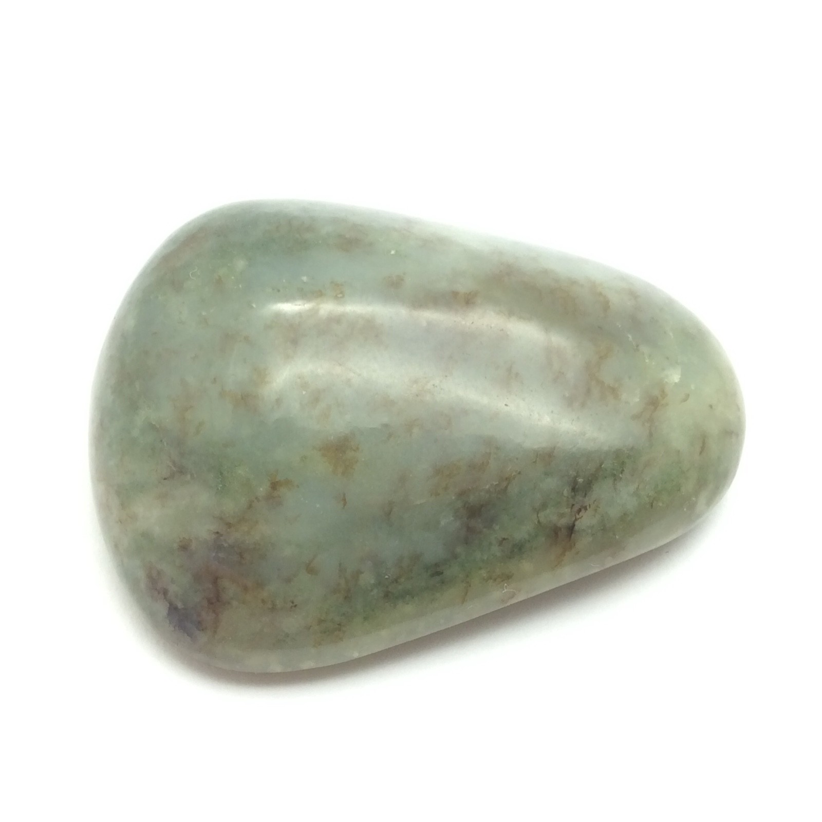 Siberian Jade Pebble Honey Green Nephrite Jade Vitim River Siberia Russia #15