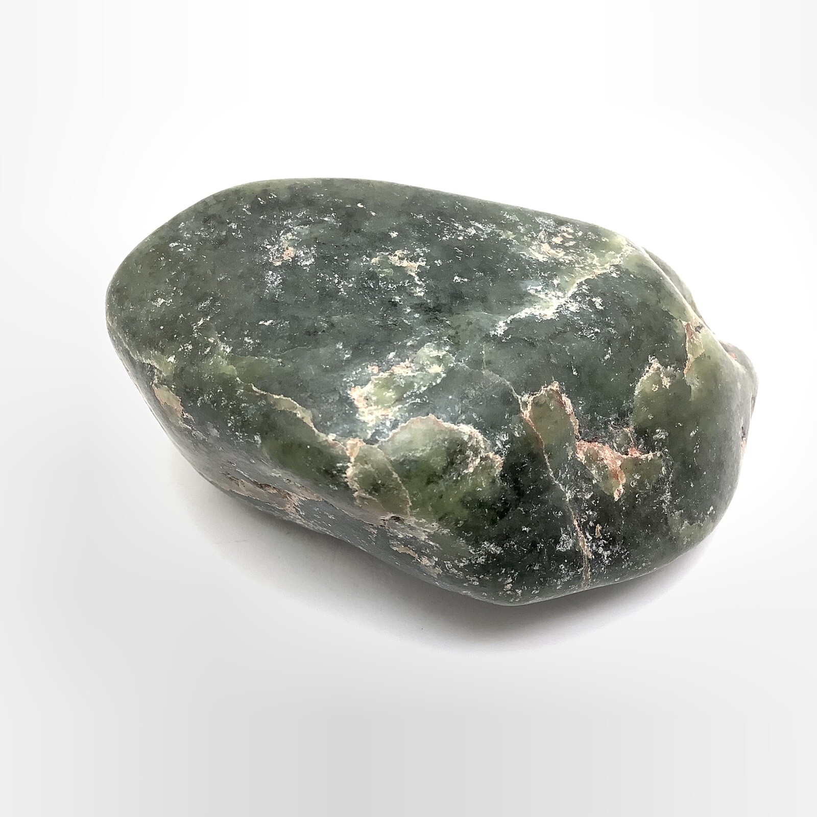 Wyoming Jade Pebble Green Whole Nephrite Jade Stone Polish Specimen WY #35