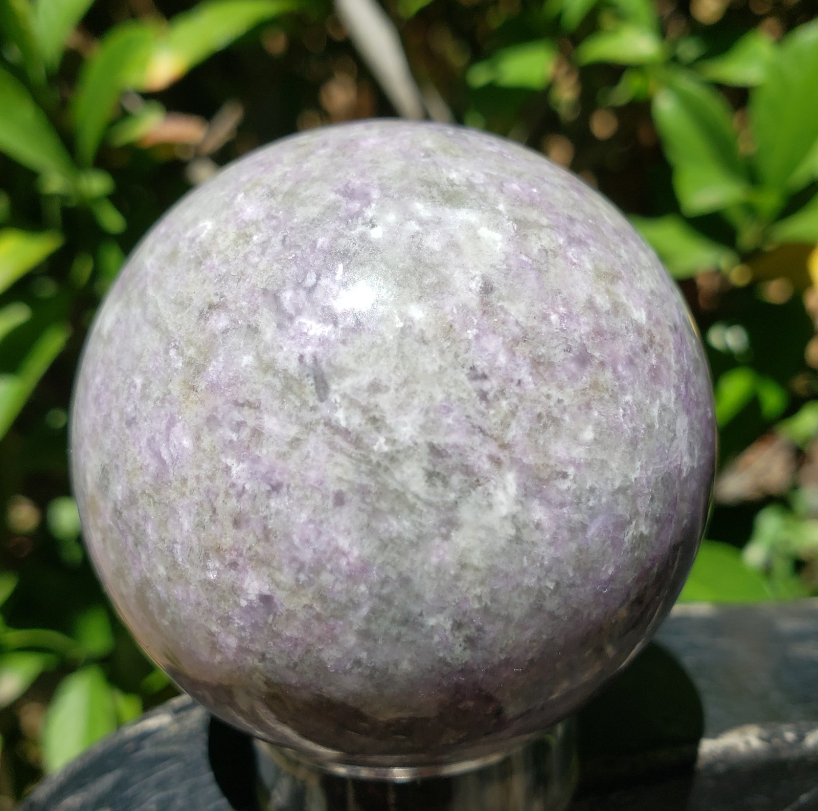 2.15″ Hackmanite Mineral Sphere Orb Ball STRONG UV, 220g or 7.76 oz