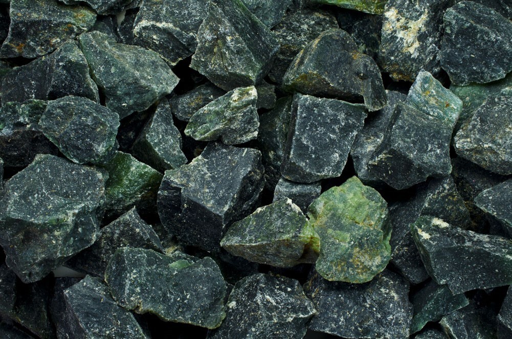 1/4 lb Green Serpentine Rough Stones – Natural Crystal Mineral Rock Tumbling