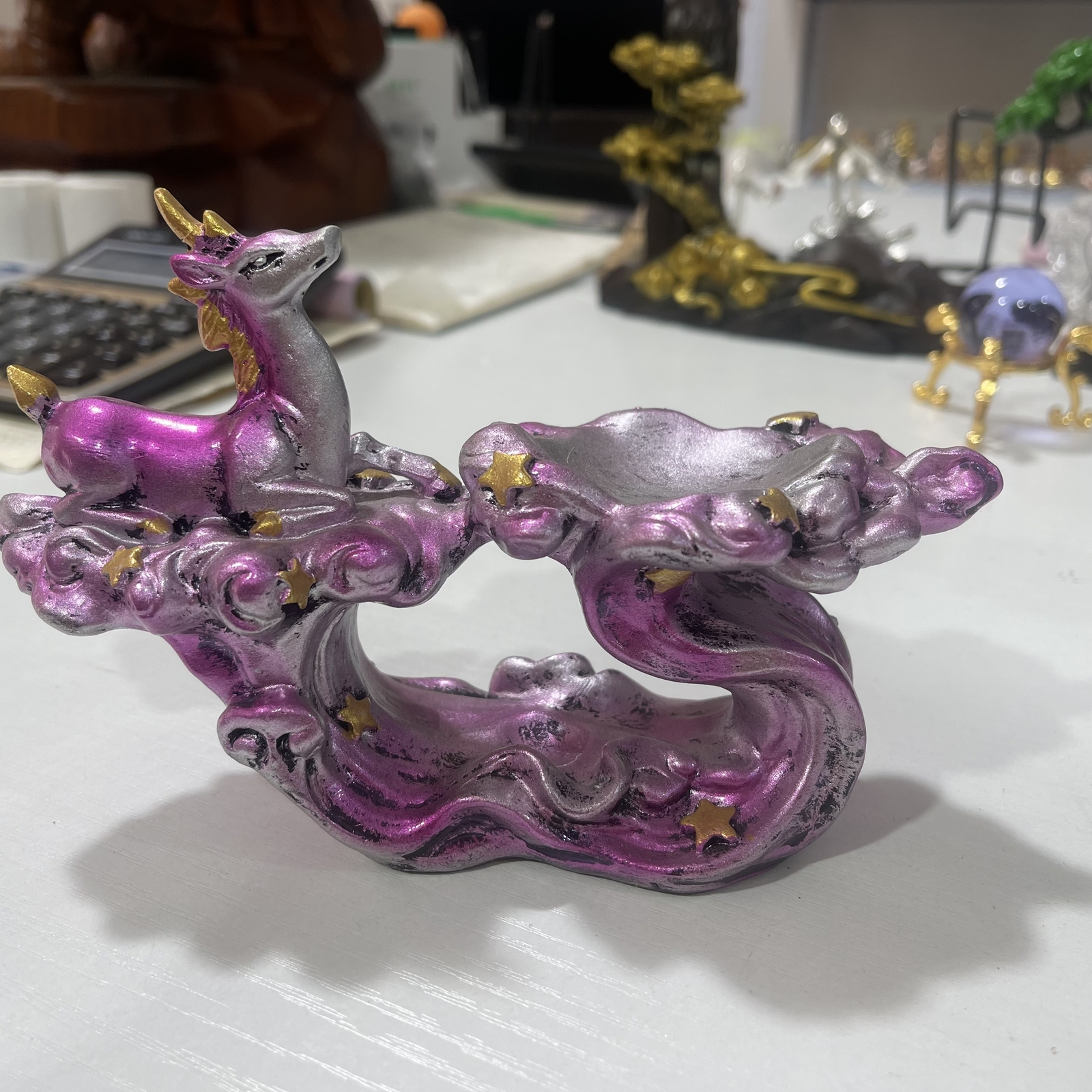 Deer Crystal Ball Stand Sphere Stand Crystal Ball Globe Holder Decor