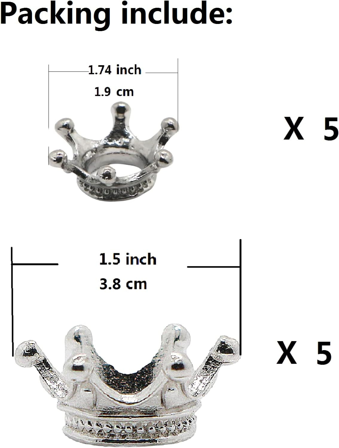 2 Sizes 10 Pcs Metal Silver Crystal Ball Stands Globe Stone Holders Sphere Displ