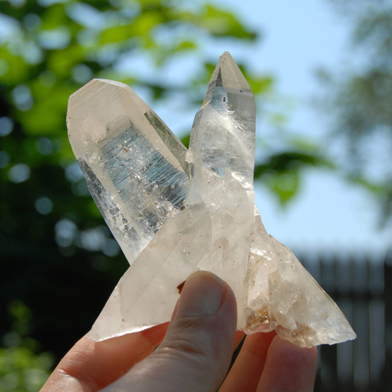 4in 160g Tantric TWIN FLAME Soulmate Colombian Lemurian Seed Crystal Cluster, Se