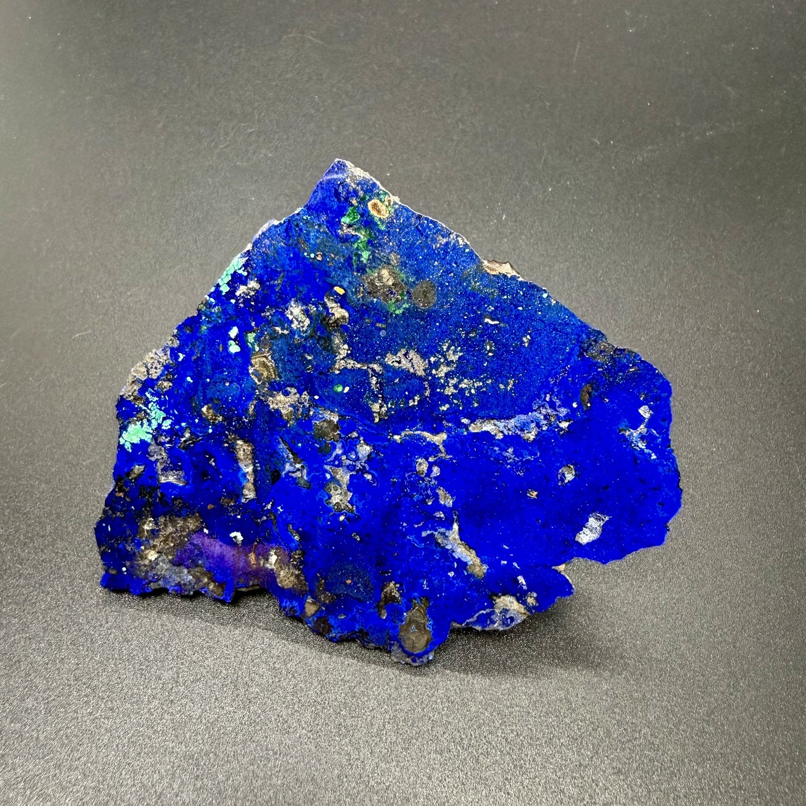 Natural Azurite Slice, Mineral Specimen – Altai Mountains, Siberia