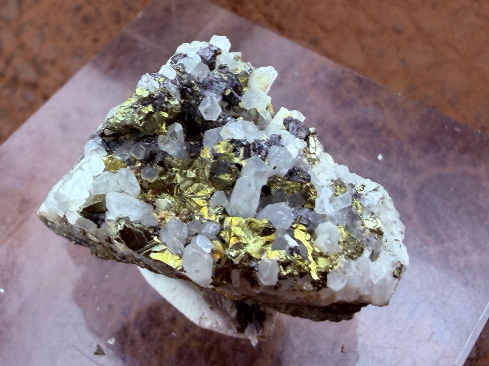 Quartz with Pyrite and Sphalerite from Zacatecas Mexico 13.1 g.