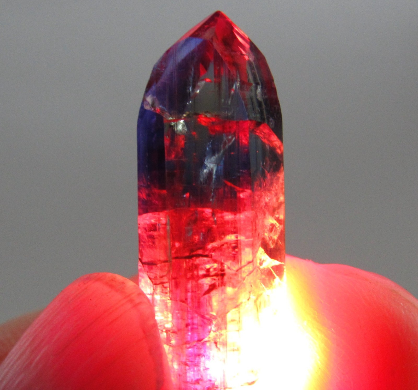 MESMERIZING GLASSY GEM CLEAR UNHEATED TANZANITE CRYSTAL!!! TANZANIA